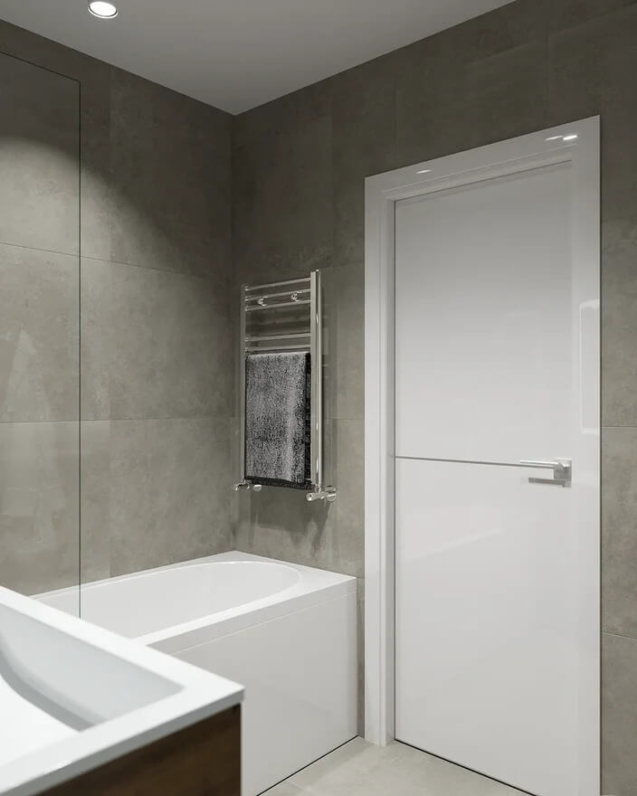 Столешница из бетона в ванную, раковина и фасады (комплект №12)